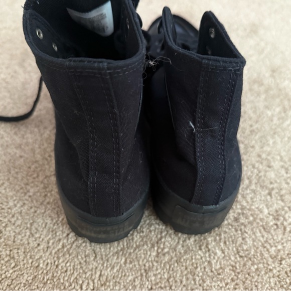 Converse Women's Black High-Tops - Picture 5 of 6